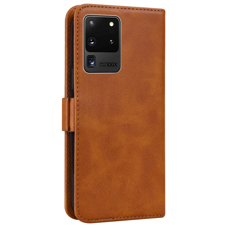 For Samsung Galaxy S20 Ultra Embossed Cat Butterflies Pattern Horizontal Flip Leather Case with Card Slot & Holder & Wallet