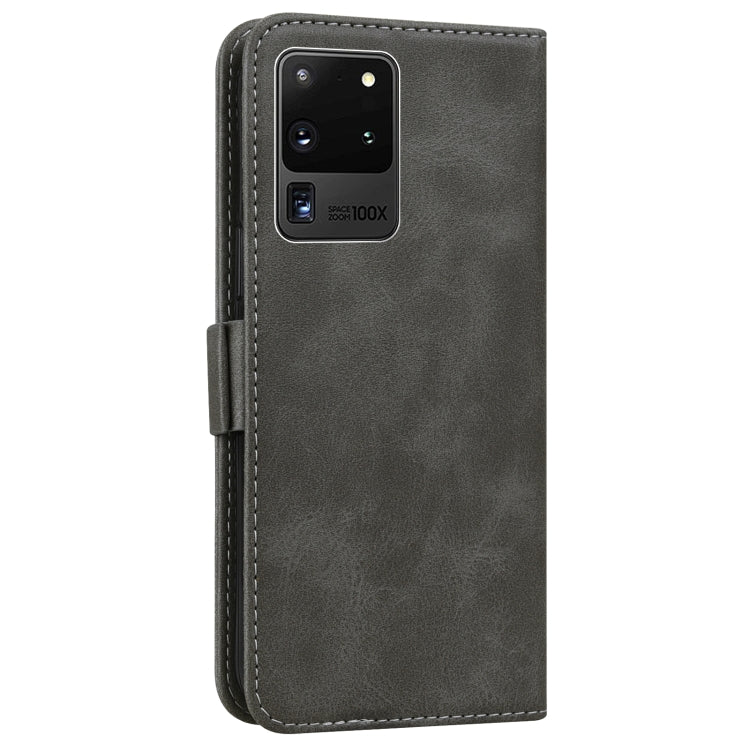 For Samsung Galaxy S20 Ultra Embossed Cat Butterflies Pattern Horizontal Flip Leather Case with Card Slot & Holder & Wallet