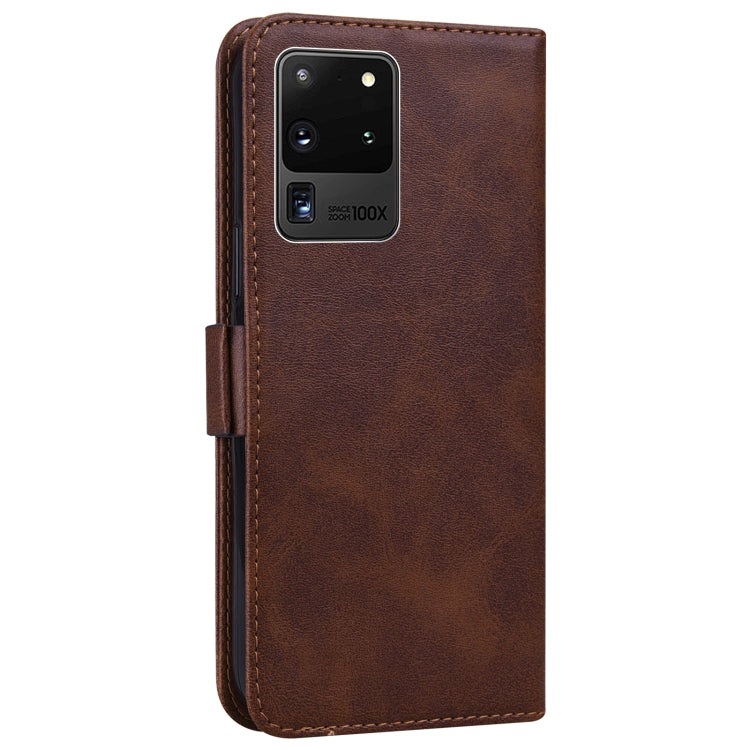 For Samsung Galaxy S20 Ultra Embossed Cat Butterflies Pattern Horizontal Flip Leather Case with Card Slot & Holder & Wallet