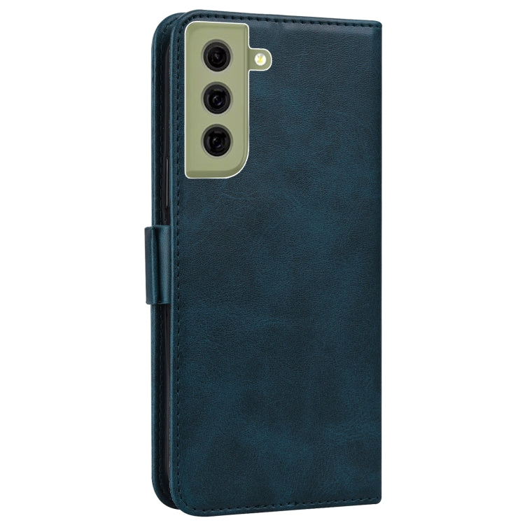 For Samsung Galaxy S21 FE 5G Embossed Cat Butterflies Pattern Horizontal Flip Leather Case with Card Slot & Holder & Wallet