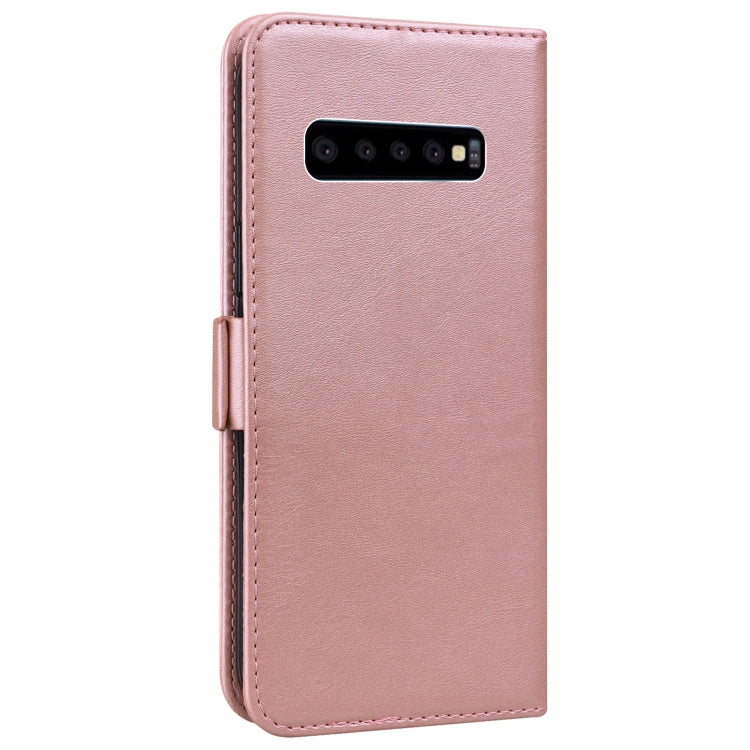 For Samsung Galaxy S10 Embossed Cat Butterflies Pattern Horizontal Flip Leather Case with Card Slot & Holder & Wallet