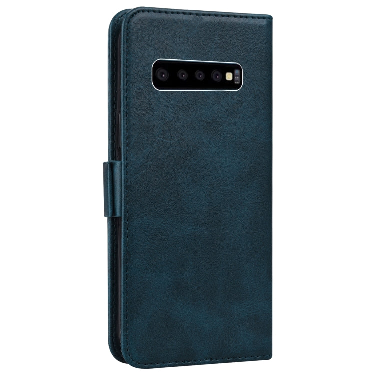For Samsung Galaxy S10 Embossed Cat Butterflies Pattern Horizontal Flip Leather Case with Card Slot & Holder & Wallet