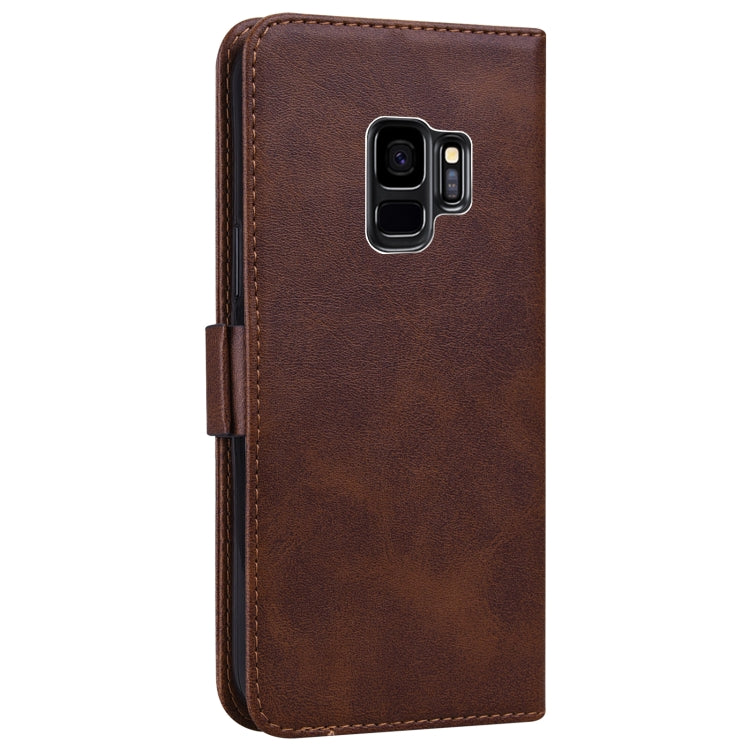 For Samsung Galaxy S9+ Embossed Cat Butterflies Pattern Horizontal Flip Leather Case with Card Slot & Holder & Wallet