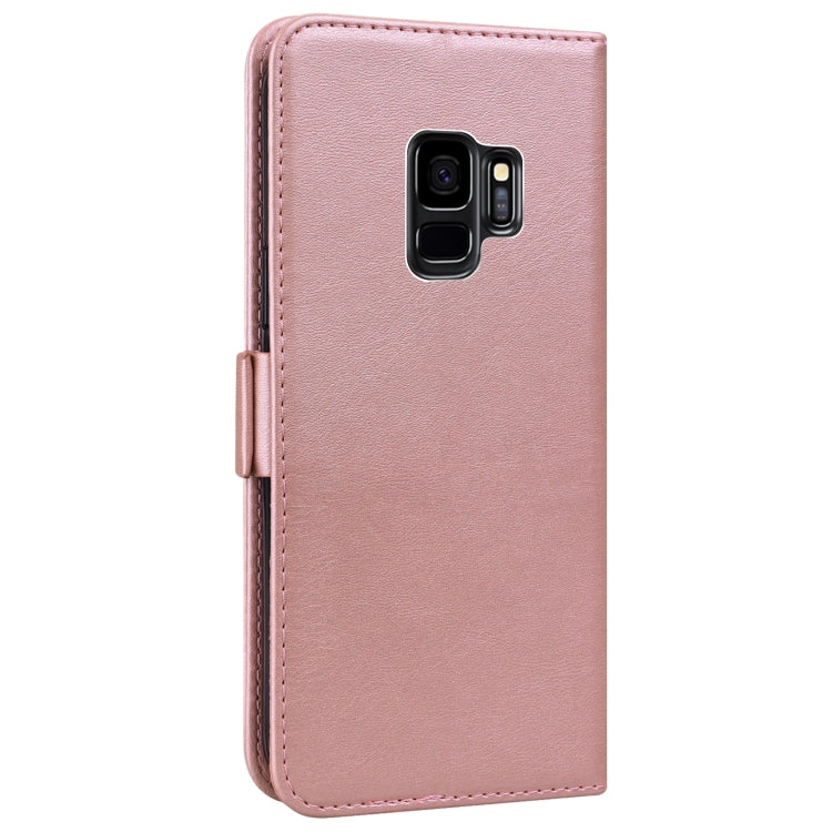 For Samsung Galaxy S9+ Embossed Cat Butterflies Pattern Horizontal Flip Leather Case with Card Slot & Holder & Wallet