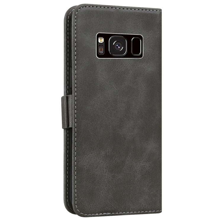 For Samsung Galaxy S8 Embossed Cat Butterflies Pattern Horizontal Flip Leather Case with Card Slot & Holder & Wallet