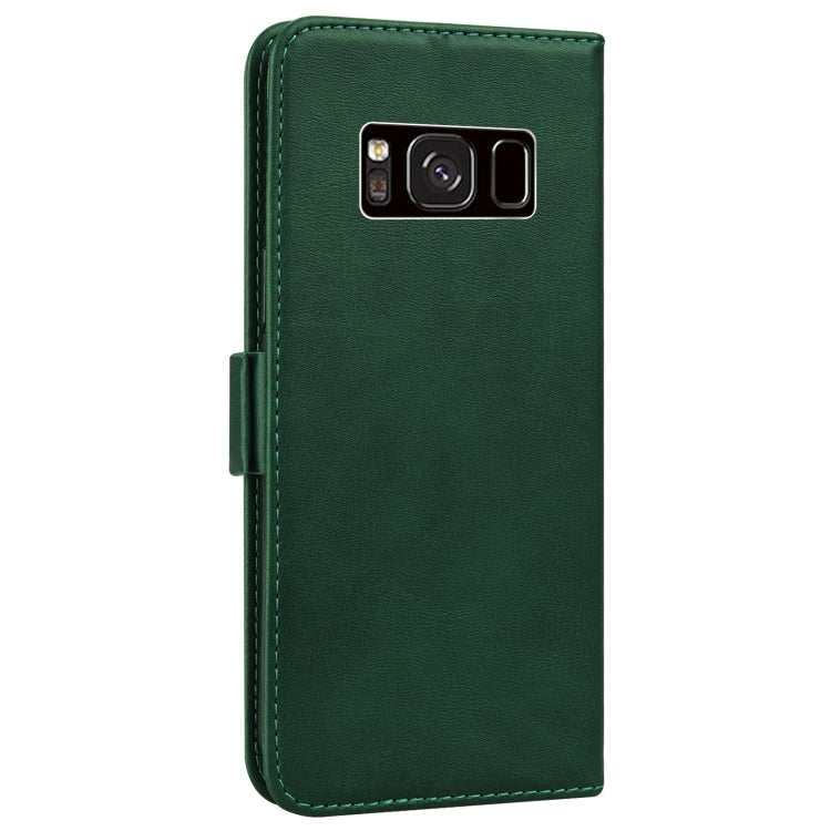 For Samsung Galaxy S8 Embossed Cat Butterflies Pattern Horizontal Flip Leather Case with Card Slot & Holder & Wallet