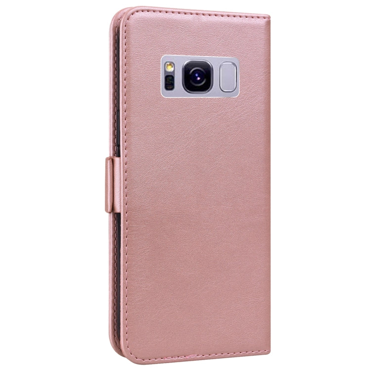 For Samsung Galaxy S8+ Embossed Cat Butterflies Pattern Horizontal Flip Leather Case with Card Slot & Holder & Wallet