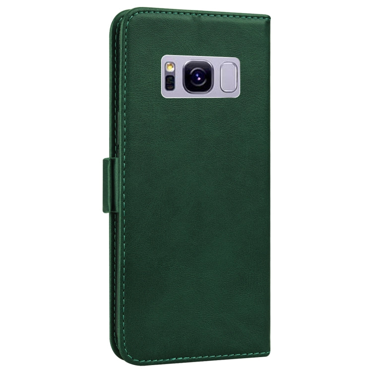 For Samsung Galaxy S8+ Embossed Cat Butterflies Pattern Horizontal Flip Leather Case with Card Slot & Holder & Wallet