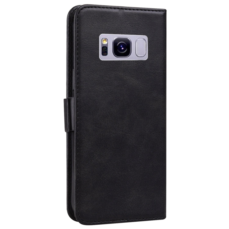 For Samsung Galaxy S8+ Embossed Cat Butterflies Pattern Horizontal Flip Leather Case with Card Slot & Holder & Wallet