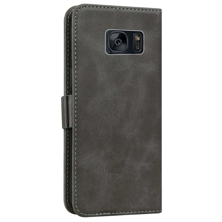 For Samsung Galaxy S7 Embossed Cat Butterflies Pattern Horizontal Flip Leather Case with Card Slot & Holder & Wallet