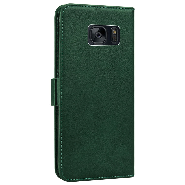 For Samsung Galaxy S7 Embossed Cat Butterflies Pattern Horizontal Flip Leather Case with Card Slot & Holder & Wallet