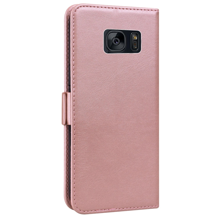 For Samsung Galaxy S7 edge Embossed Cat Butterflies Pattern Horizontal Flip Leather Case with Card Slot & Holder & Wallet