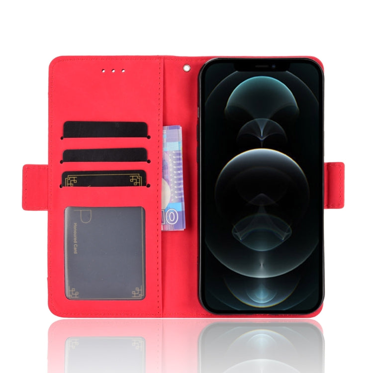 For iPhone 13 mini Skin Feel Calf Pattern Horizontal Flip Leather Case with Holder & Card Slots & Photo Frame
