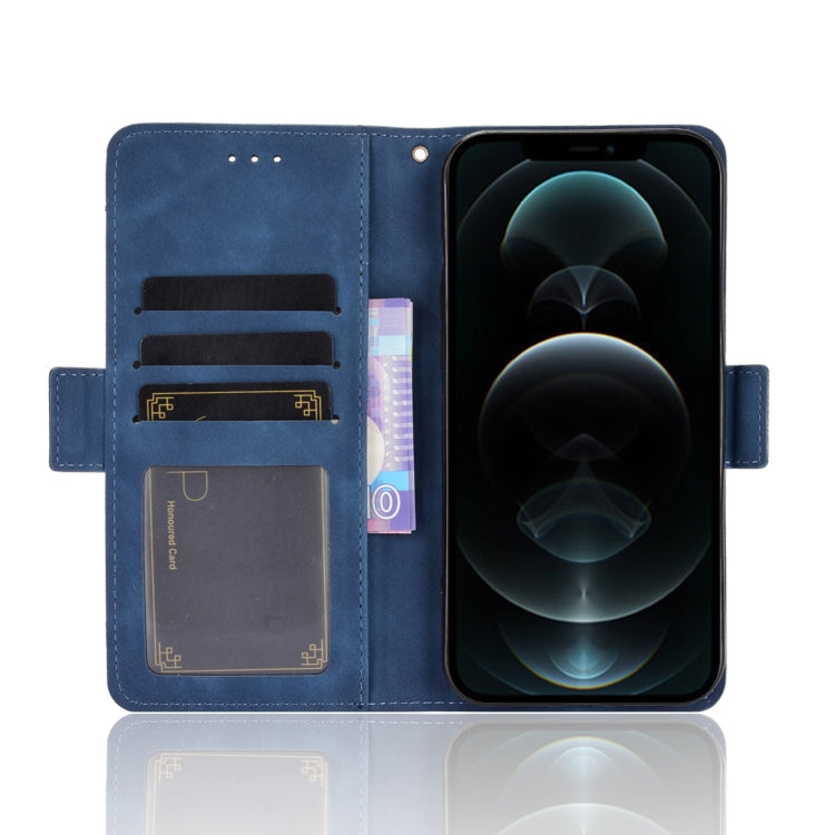 For iPhone 13 mini Skin Feel Calf Pattern Horizontal Flip Leather Case with Holder & Card Slots & Photo Frame