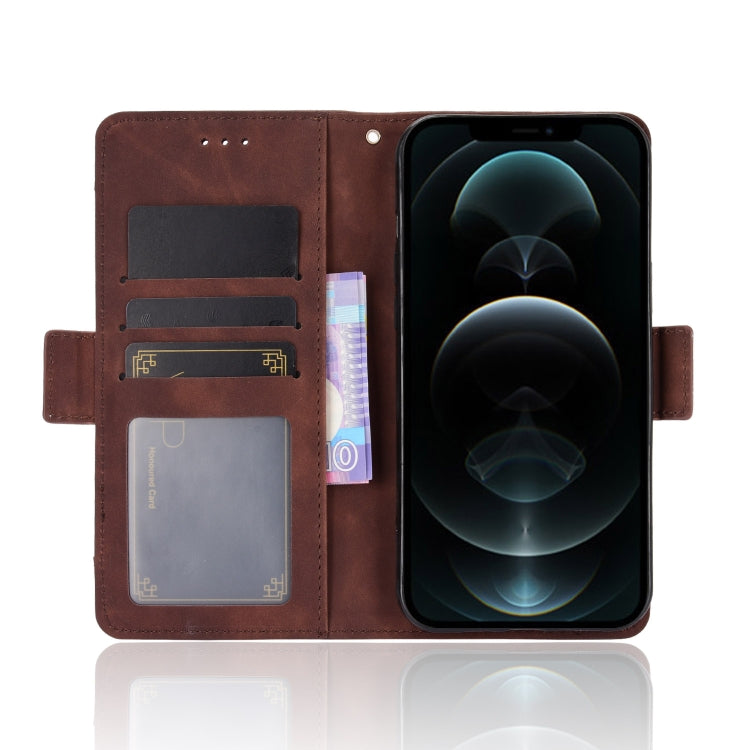 For iPhone 13 mini Skin Feel Calf Pattern Horizontal Flip Leather Case with Holder & Card Slots & Photo Frame