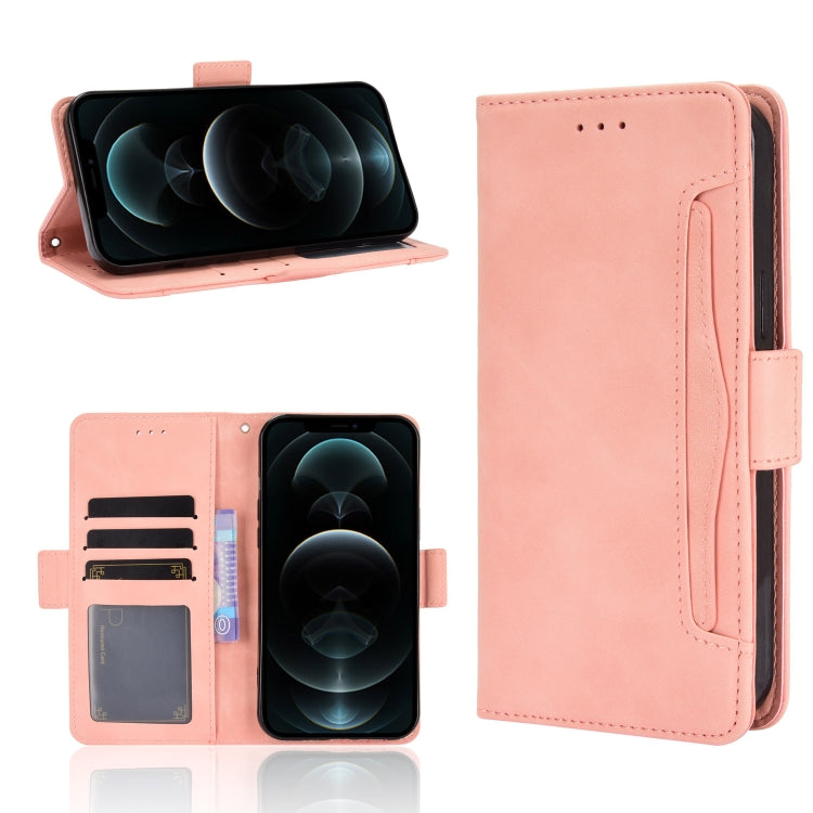 For iPhone 13 Pro Skin Feel Calf Pattern Horizontal Flip Leather Case with Holder & Card Slots & Photo Frame