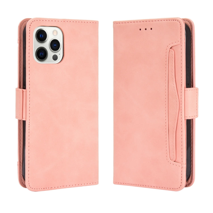 For iPhone 13 Pro Skin Feel Calf Pattern Horizontal Flip Leather Case with Holder & Card Slots & Photo Frame