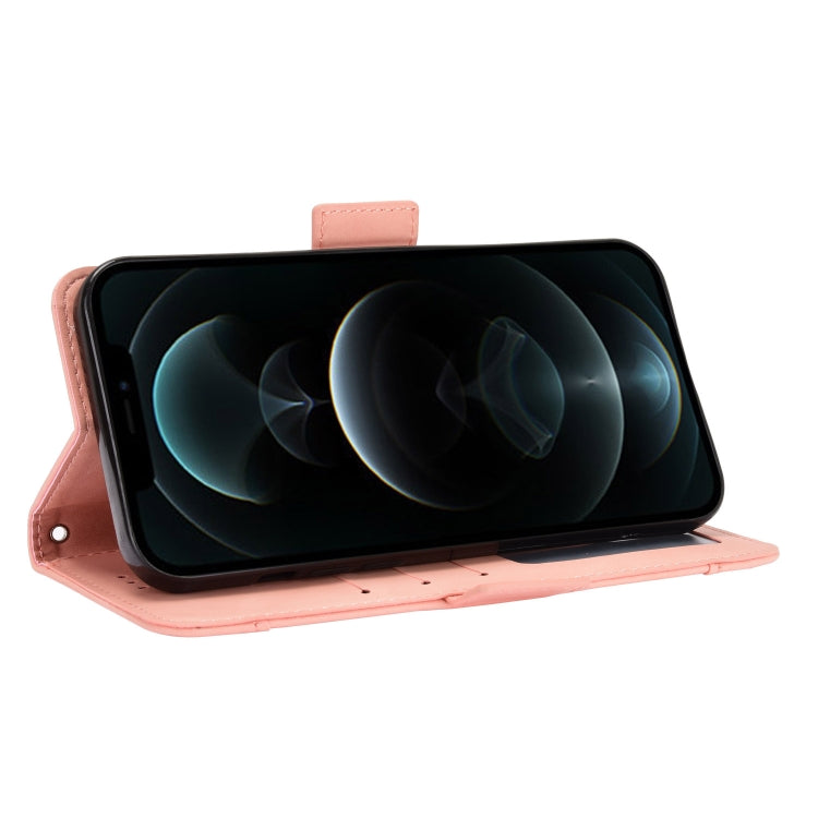 For iPhone 13 Pro Max Skin Feel Calf Pattern Horizontal Flip Leather Case with Holder & Card Slots & Photo Frame