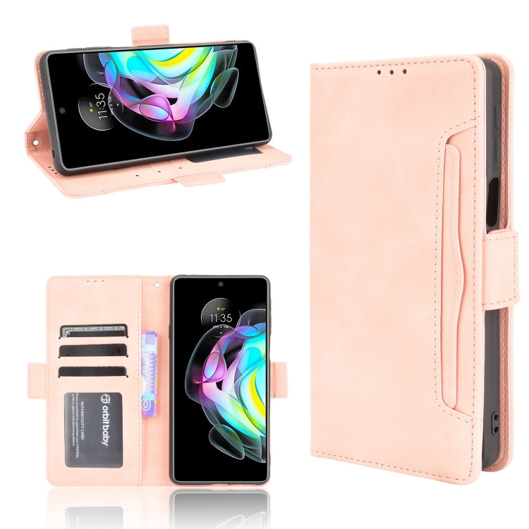 For Motorola Edge 20 Skin Feel Calf Pattern Horizontal Flip Leather Case with Holder & Card Slots & Photo Frame