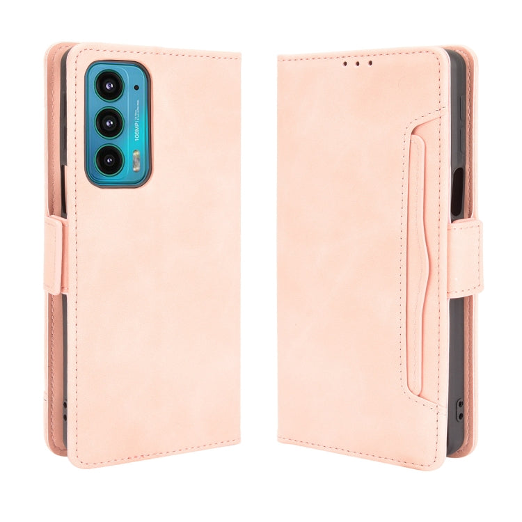 For Motorola Edge 20 Skin Feel Calf Pattern Horizontal Flip Leather Case with Holder & Card Slots & Photo Frame