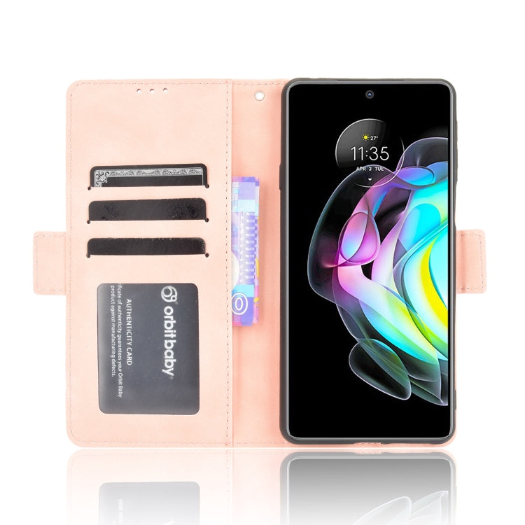 For Motorola Edge 20 Skin Feel Calf Pattern Horizontal Flip Leather Case with Holder & Card Slots & Photo Frame