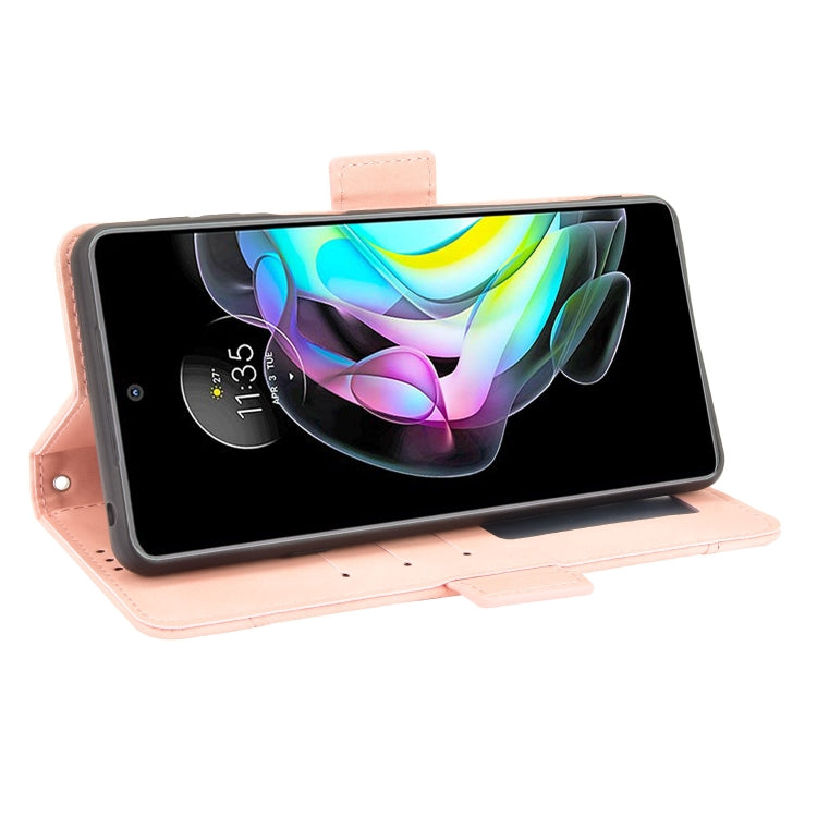 For Motorola Edge 20 Skin Feel Calf Pattern Horizontal Flip Leather Case with Holder & Card Slots & Photo Frame