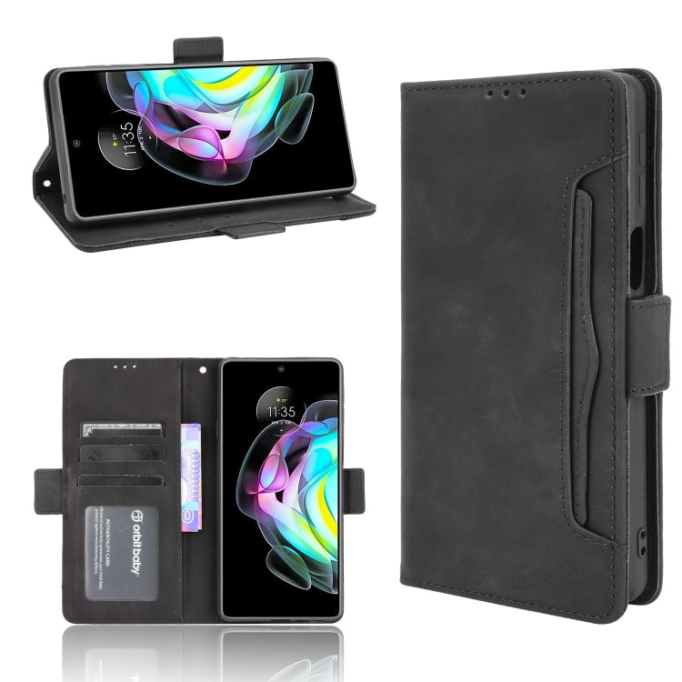 For Motorola Edge 20 Skin Feel Calf Pattern Horizontal Flip Leather Case with Holder & Card Slots & Photo Frame
