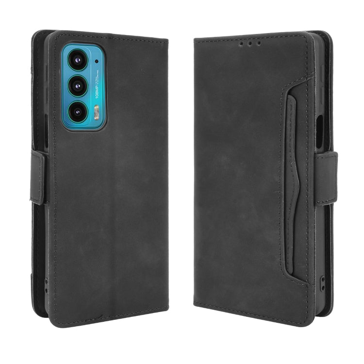 For Motorola Edge 20 Skin Feel Calf Pattern Horizontal Flip Leather Case with Holder & Card Slots & Photo Frame