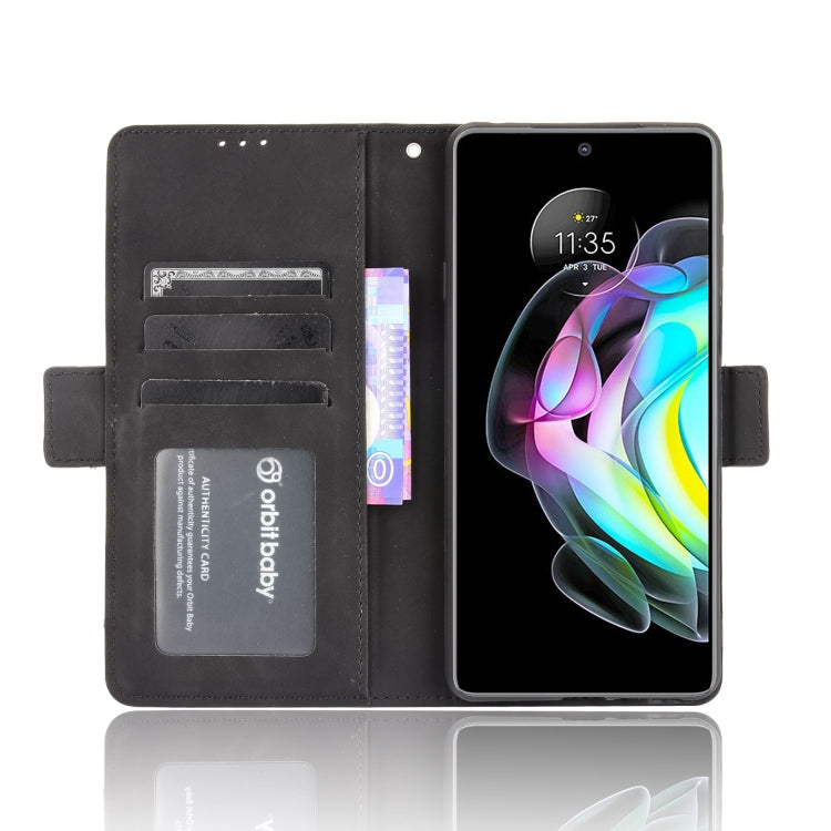 For Motorola Edge 20 Skin Feel Calf Pattern Horizontal Flip Leather Case with Holder & Card Slots & Photo Frame