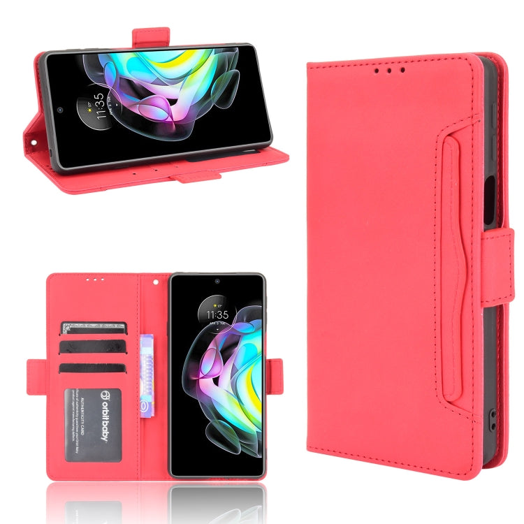 For Motorola Edge 20 Skin Feel Calf Pattern Horizontal Flip Leather Case with Holder & Card Slots & Photo Frame