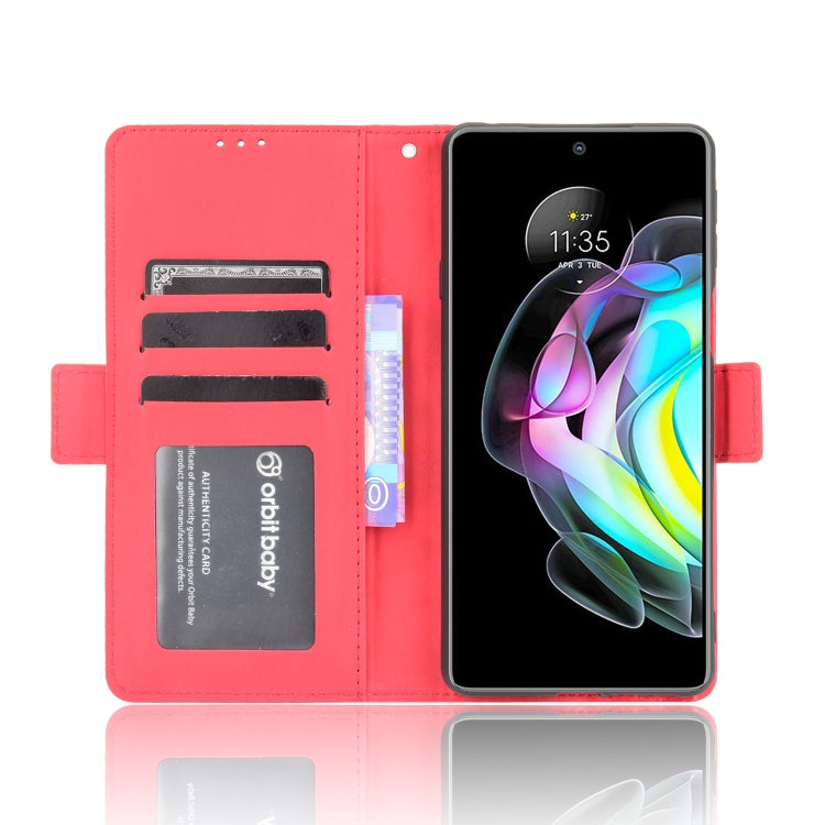 For Motorola Edge 20 Skin Feel Calf Pattern Horizontal Flip Leather Case with Holder & Card Slots & Photo Frame