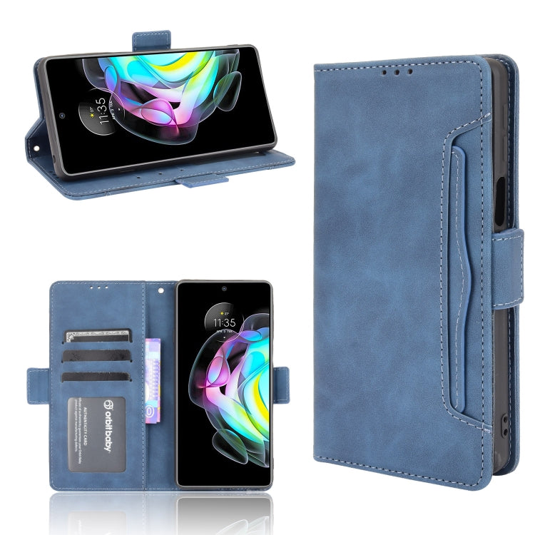 For Motorola Edge 20 Skin Feel Calf Pattern Horizontal Flip Leather Case with Holder & Card Slots & Photo Frame