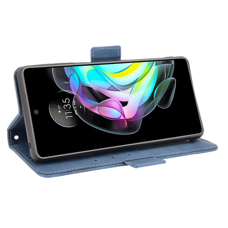 For Motorola Edge 20 Skin Feel Calf Pattern Horizontal Flip Leather Case with Holder & Card Slots & Photo Frame