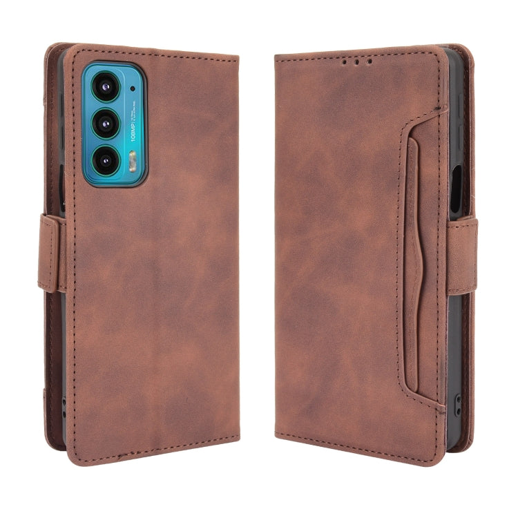 For Motorola Edge 20 Skin Feel Calf Pattern Horizontal Flip Leather Case with Holder & Card Slots & Photo Frame