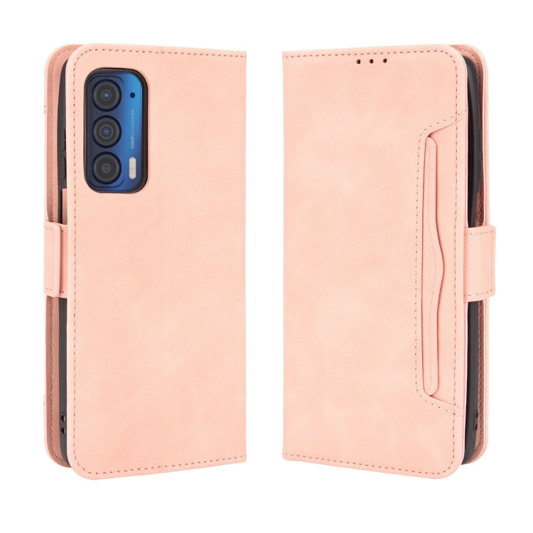 For Motorola Edge 2021 Skin Feel Calf Pattern Horizontal Flip Leather Case with Holder & Card Slots & Photo Frame