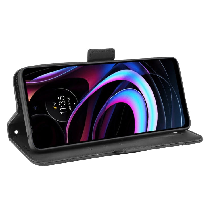 For Motorola Edge 2021 Skin Feel Calf Pattern Horizontal Flip Leather Case with Holder & Card Slots & Photo Frame