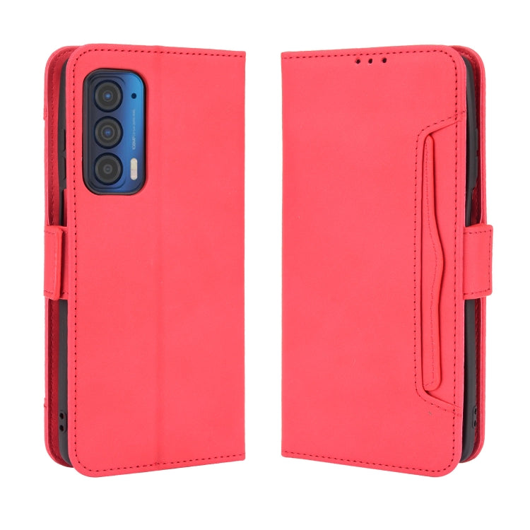 For Motorola Edge 2021 Skin Feel Calf Pattern Horizontal Flip Leather Case with Holder & Card Slots & Photo Frame