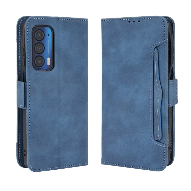 For Motorola Edge 2021 Skin Feel Calf Pattern Horizontal Flip Leather Case with Holder & Card Slots & Photo Frame