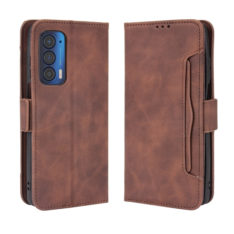 For Motorola Edge 2021 Skin Feel Calf Pattern Horizontal Flip Leather Case with Holder & Card Slots & Photo Frame