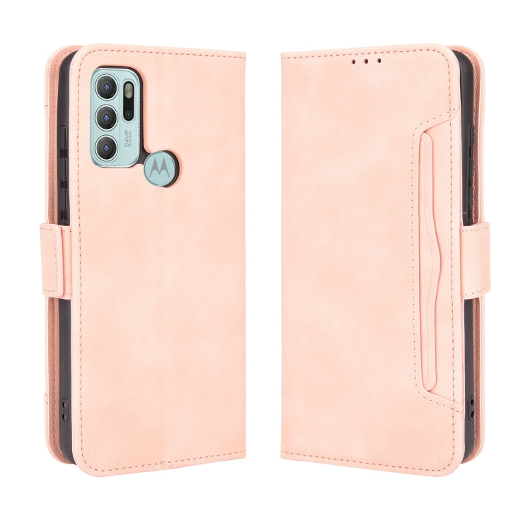 For Motorola Moto G60S Skin Feel Calf Pattern Horizontal Flip Leather Case with Holder & Card Slots & Photo Frame