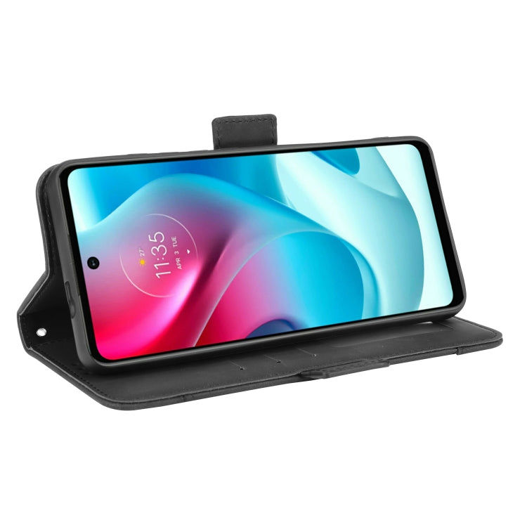 For Motorola Moto G60S Skin Feel Calf Pattern Horizontal Flip Leather Case with Holder & Card Slots & Photo Frame