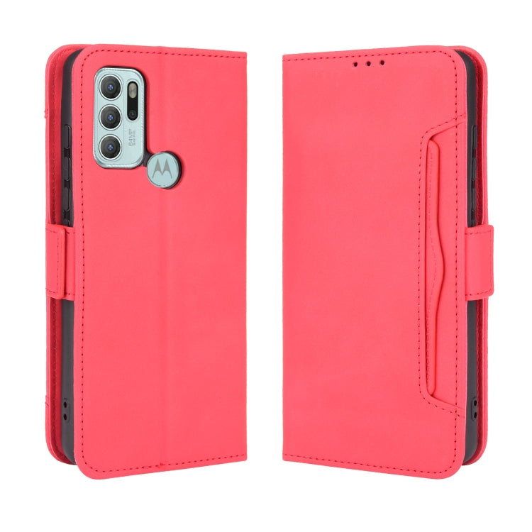 For Motorola Moto G60S Skin Feel Calf Pattern Horizontal Flip Leather Case with Holder & Card Slots & Photo Frame