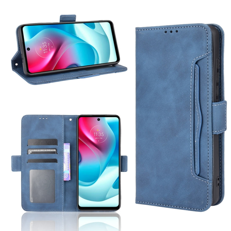 For Motorola Moto G60S Skin Feel Calf Pattern Horizontal Flip Leather Case with Holder & Card Slots & Photo Frame
