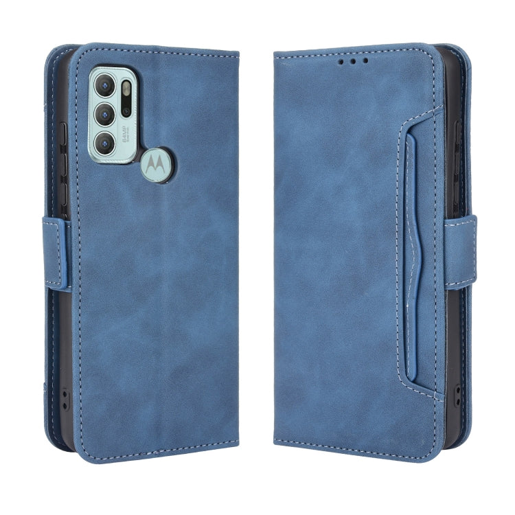 For Motorola Moto G60S Skin Feel Calf Pattern Horizontal Flip Leather Case with Holder & Card Slots & Photo Frame