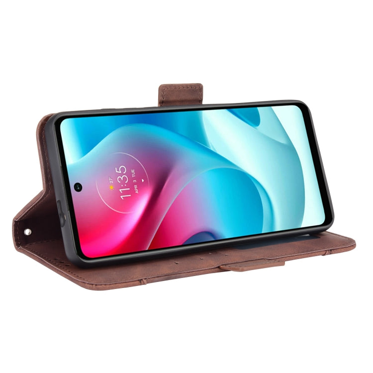 For Motorola Moto G60S Skin Feel Calf Pattern Horizontal Flip Leather Case with Holder & Card Slots & Photo Frame