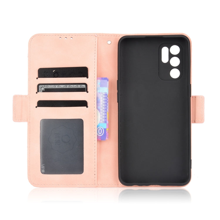 For OPPO Reno6 4G Skin Feel Calf Pattern Horizontal Flip Leather Case with Holder & Card Slots & Photo Frame