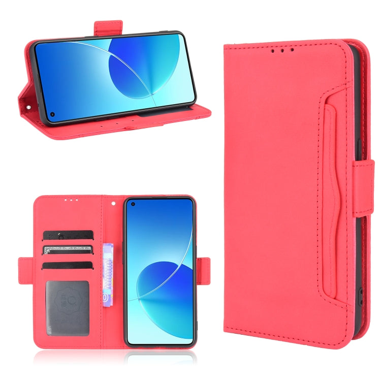 For OPPO Reno6 4G Skin Feel Calf Pattern Horizontal Flip Leather Case with Holder & Card Slots & Photo Frame