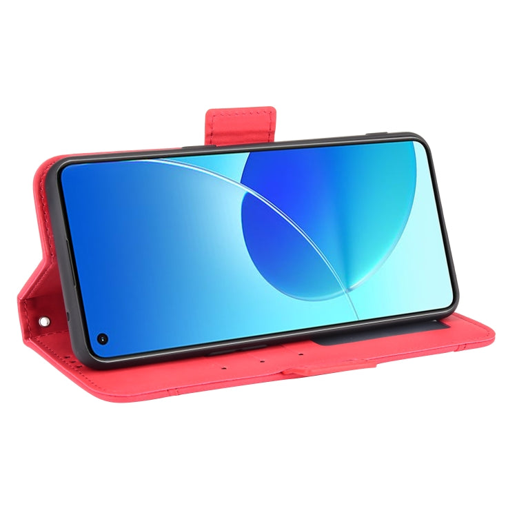 For OPPO Reno6 4G Skin Feel Calf Pattern Horizontal Flip Leather Case with Holder & Card Slots & Photo Frame