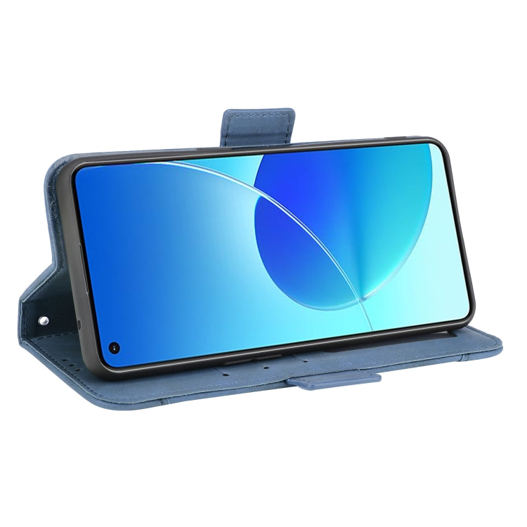 For OPPO Reno6 4G Skin Feel Calf Pattern Horizontal Flip Leather Case with Holder & Card Slots & Photo Frame