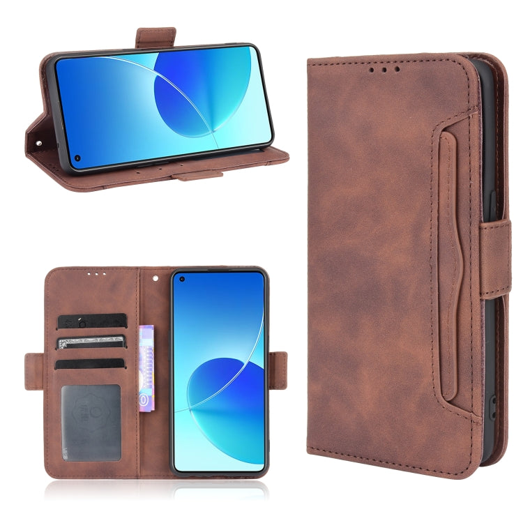 For OPPO Reno6 4G Skin Feel Calf Pattern Horizontal Flip Leather Case with Holder & Card Slots & Photo Frame